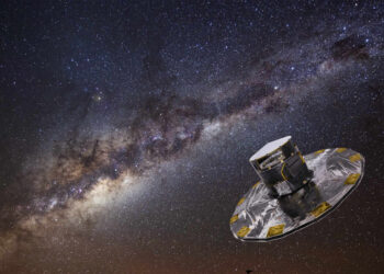 Rappresentazione artistica del satellite Gaia della NASA. Credits: B. Fugate/ESO