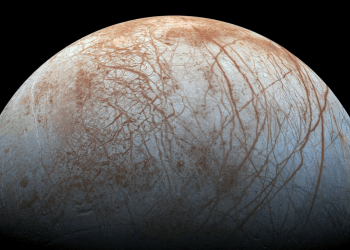 Europa fotografata dalla sonda Galileo. Credits: NASA/JPL-Caltech/SETI Institute