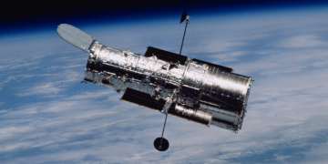 Il telescopio spaziale Hubble nello spazio. Credits: NASA