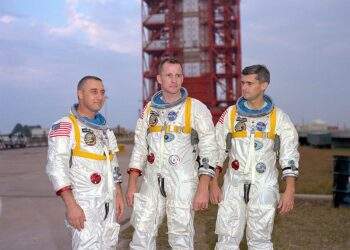 L'equipaggio dell'Apollo 1.