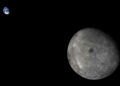 Una foto della Luna e Terra realizzata dal satellite Chang'e 5 t1