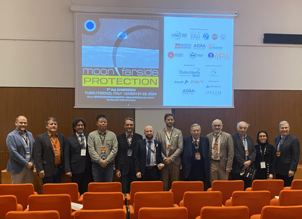 Alcuni degli speakers al 1st IAA Moon Farside Protection Symposium a Torino. Credits: Astrospace