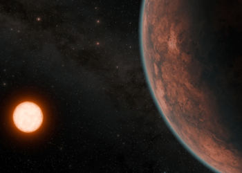 Rappresentazione artistica dell'esopianeta Gliese 12 b, che orbita attorno a una fredda nana rossa a soli 40 anni luce di distanza. Credits: NASA/JPL-Caltech/R. Ferito (Caltech-IPAC)