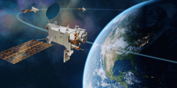 Un render del satellite GeoXO. Credits: Lockheed Martin