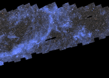 Mosaico da 208 gigapixel realizzato dal telescopio spaziale Euclid che contiene 260 osservazioni raccolte tra il 25 marzo e l'8 aprile 2024, pari all'1% dell'indagine completa che Euclid eseguirà in sei anni. Credits: ESA/Euclid/Euclid Consortium/NASA, CEA Paris-Saclay