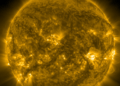 Il Sole ripreso nell'ultravioletto estremo dal Solar Dynamics Observatory il 16 ottobre 2024, nella fase di massimo del ciclo 25. Credits: NASA SDO